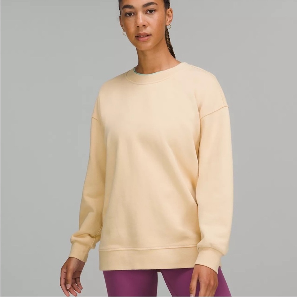 Lululemon Perfectly Oversized Crew Prosecco Size 8